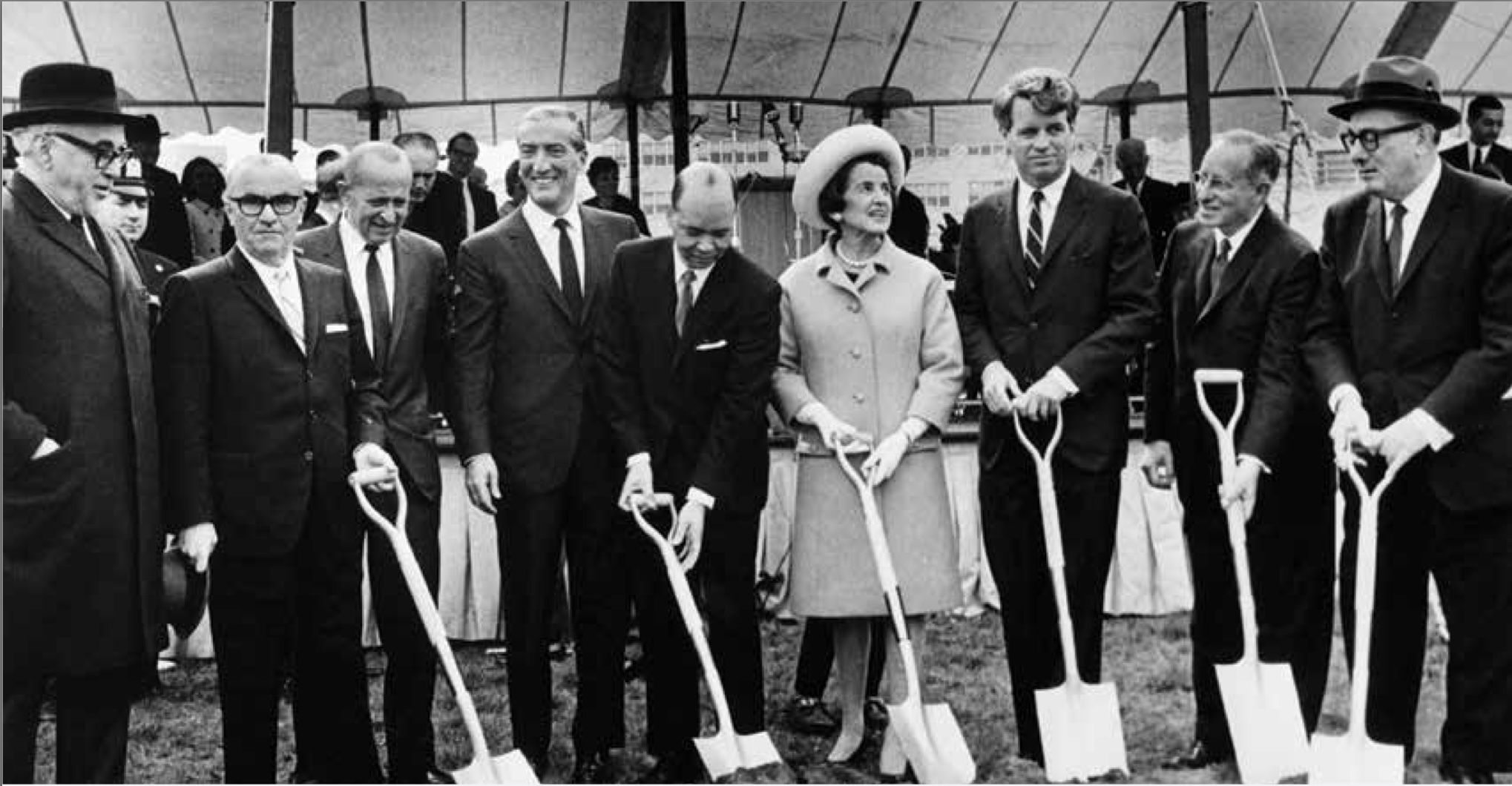 Historical photo of Kennedy family at Einstein